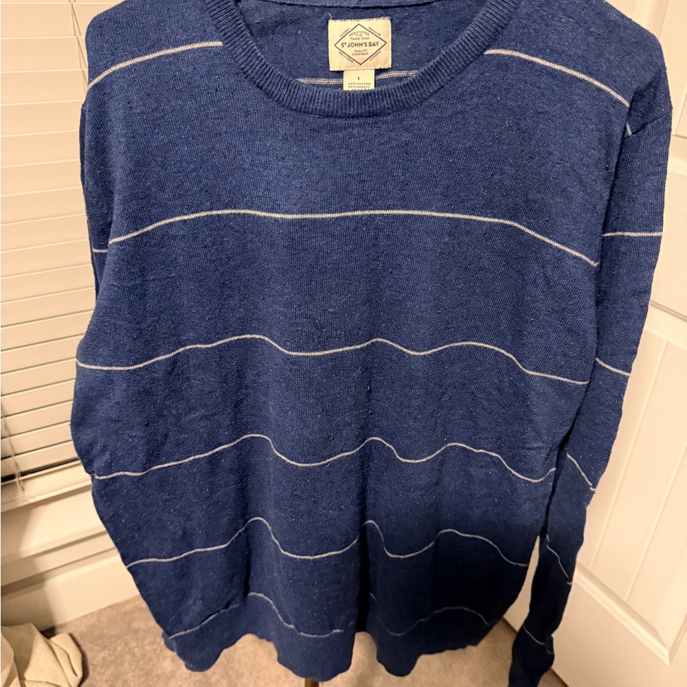 St. John's Bay Classic Blue Knit Sweater